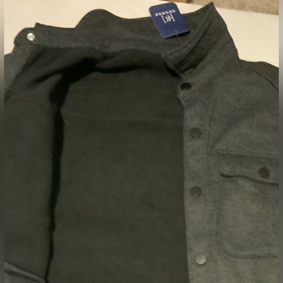 Men's George Dark Gray Shirt Jacket - Picture 6 of 7